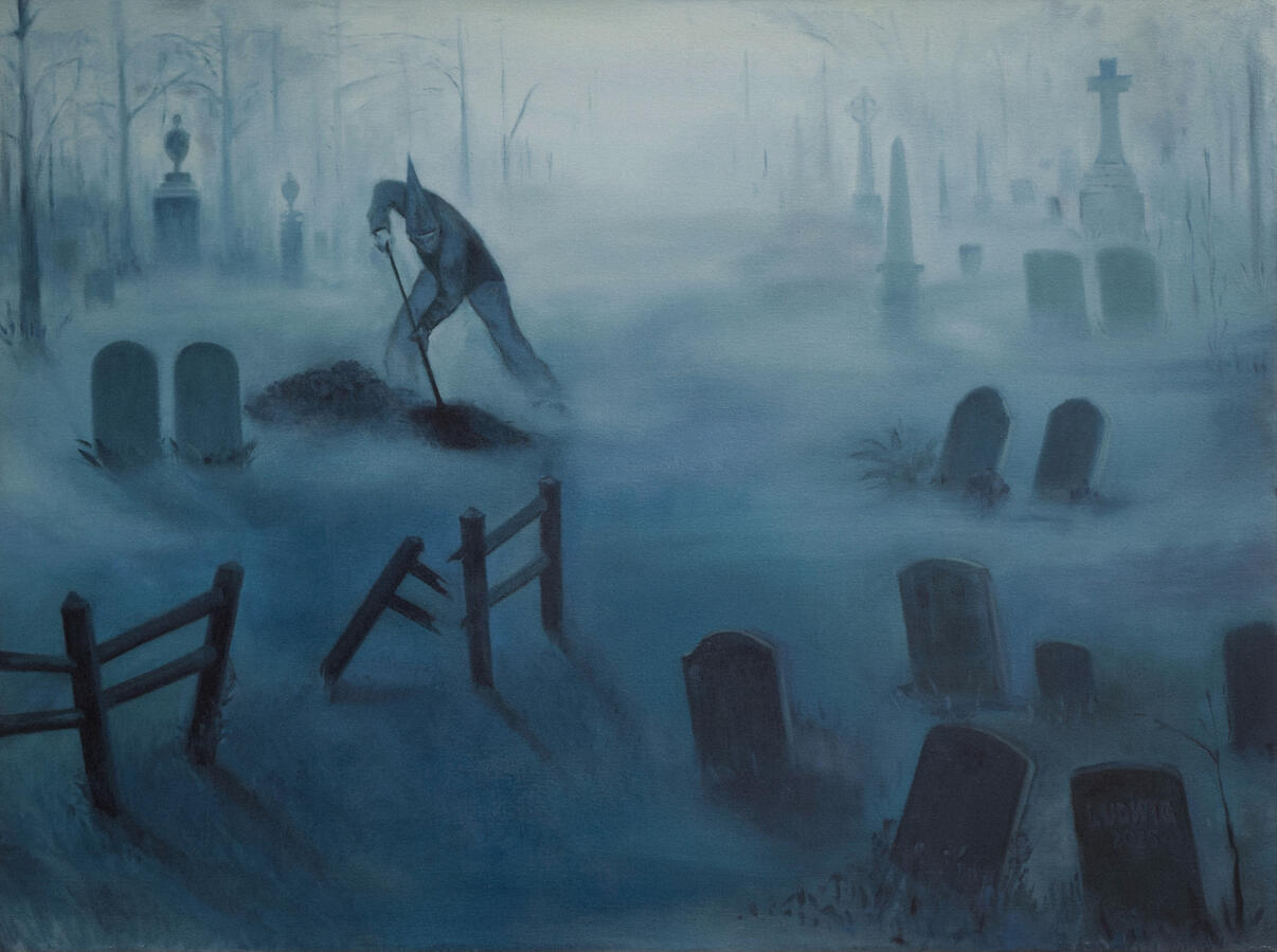 Fixing a Hole Oil on canvas, 2025