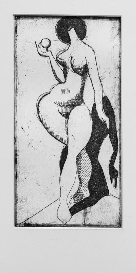 Eve (After Rhoden) Etching and aquatint, 2024